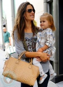 Alessandra Ambrosio with daughter Anja Mazur