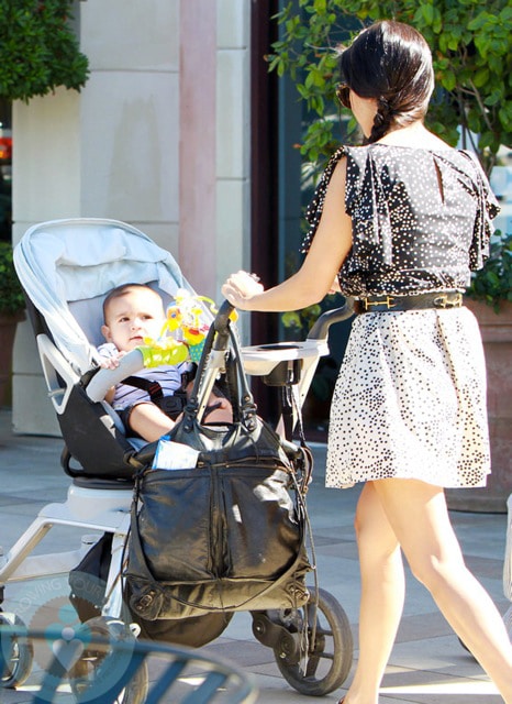 Kourtney Kardashian with Mason