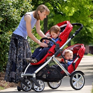 stacked double stroller