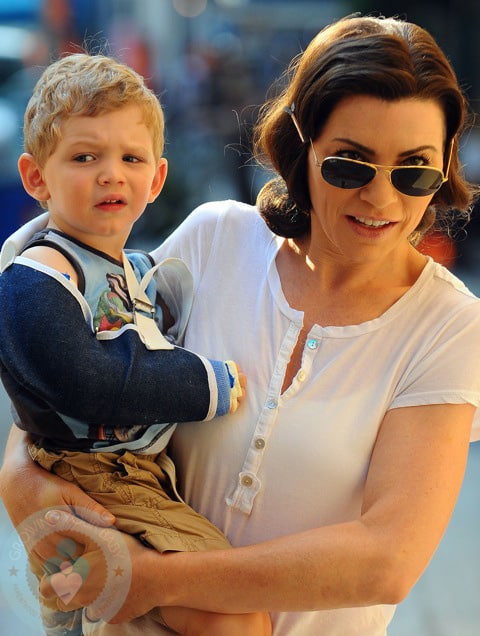Julianna Margulies with son Kieran Lieberthal