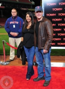 Matt and Luciana Damon at Fenway Park