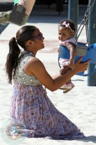 Christina Milian and daughter Violet