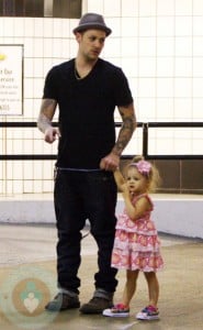 Joel Madden With daughter Harlow