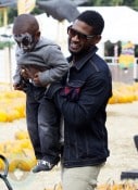 Usher with his son Usher Raymond V