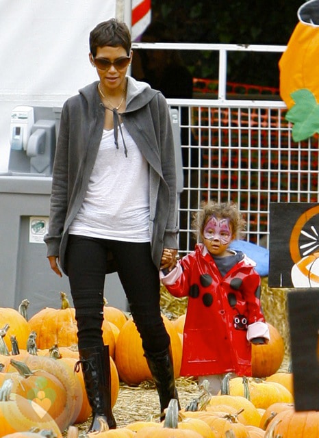 Halle Berry and daughter Nahla Aubry at Mr