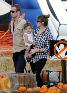 Cam Gigandet and Dominique Geisendorff with daughter Everleigh