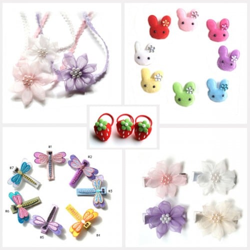 Lil' Sugarplum hair clips