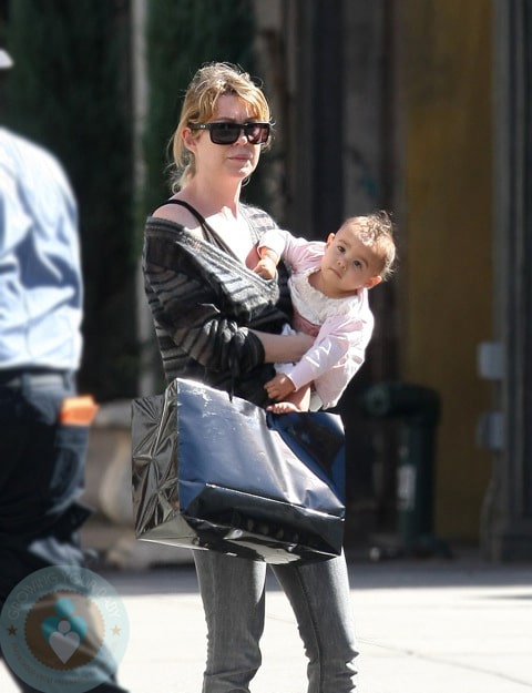 Ellen Pompeo and daughter Stella