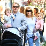 Matthew Broderick with daughter Tabitha, SJP with daughter Marion