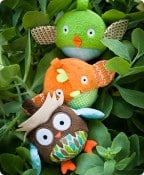 Treetop Owl & Friends Ball Trio