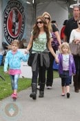 Denise Richards with daughters Sam & Lola
