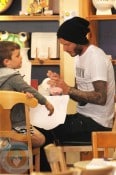 David Beckham with son Cruz