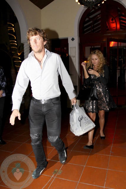 Pregnant Paulina Rubio and her husband Nicolas Vallejo