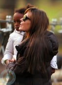 Angelina Jolie with daughter Zahara