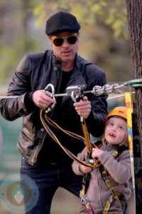 Brad Pitt and Shiloh