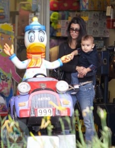 Kourtney Kardashian with son Mason