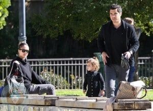 Jessica Alba and Cash Warren with daughter Honor
