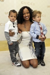 Garcelle Beauvais with sons Jax and Jaid