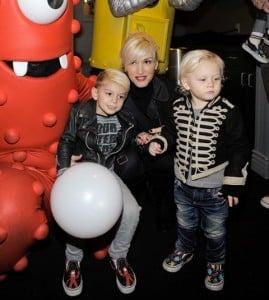 Gwen Stefani with sons Kingston and Zuma Rossdale