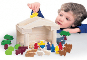 Constructive Playthings Wood Nativity Block Set