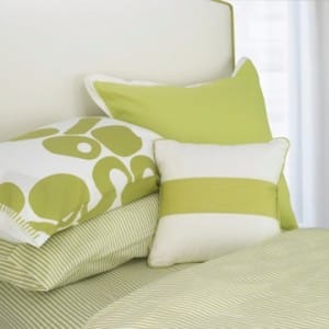 berries duvet green pillows