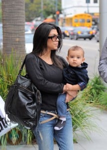 Kourtney Kardashian with son Mason