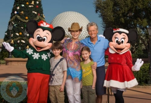 Michael Douglas, Catherine Zeta Jones, Dylan Douglas and Carys Douglas