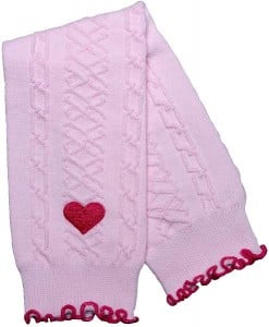 BabyLegs with heart-shaped appliqué