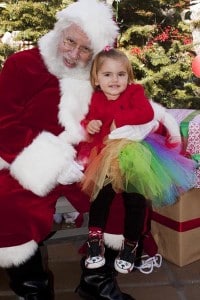 Anja Mazur with Santa