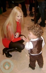 Jenna Jameson with one of her twin sons
