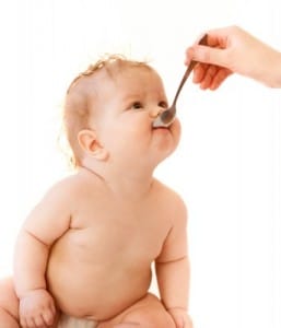 Baby eating