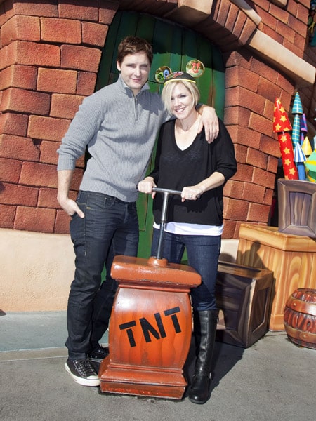 Jennie Garth and husband Peter Facinelli at Disneyland