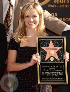 Reese Witherspoon accepting her star