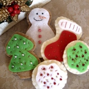 Felt Christmas Cookies Set - Holiday Sprinkles