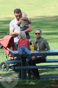 Liev Schreiber and Naomi Watts with sons Sasha and Sammy
