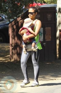 Christina Milian with daughter Violet