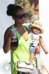 Christina Milian with daughter Violet