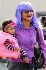 Christina Milian with daughter Violet halloween
