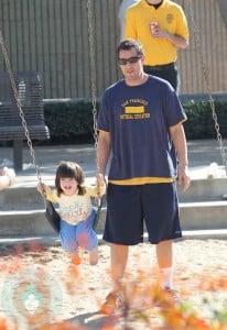 Adam Sandler with daughter Sunny