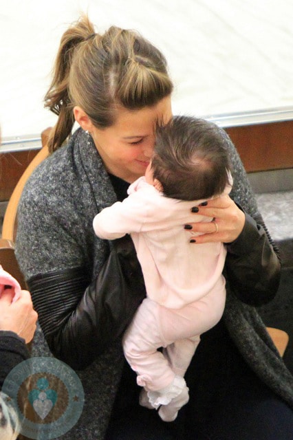 Rachel Stevens and daughter Amelie