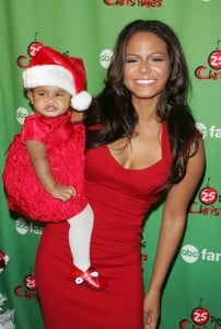 Christina Milian with daughter Violet