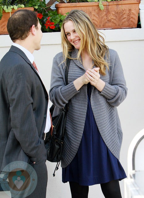 Alicia Silverstone with a friend