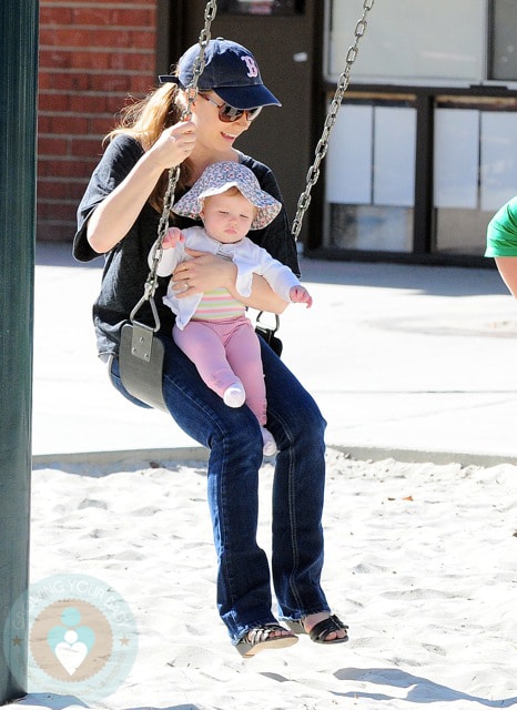 Amy Adams with daughter Aviana