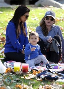 Kourtney Kardashian and son Mason