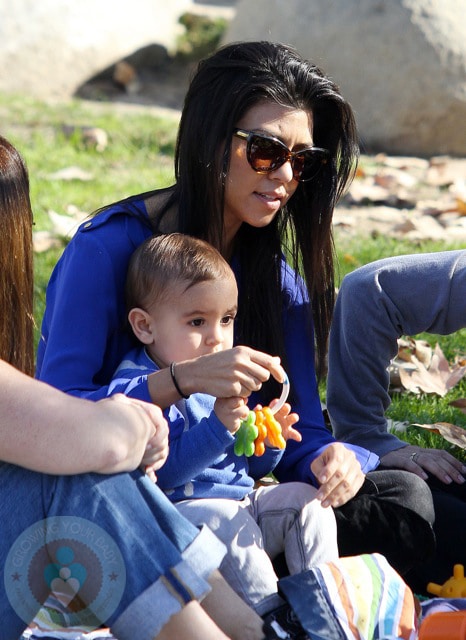 Kourtney Kardashian and son Mason