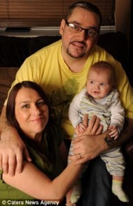 Freddie Allen With his parents