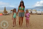 Denise Richards and her daughters Sam(L) and Lola(R)