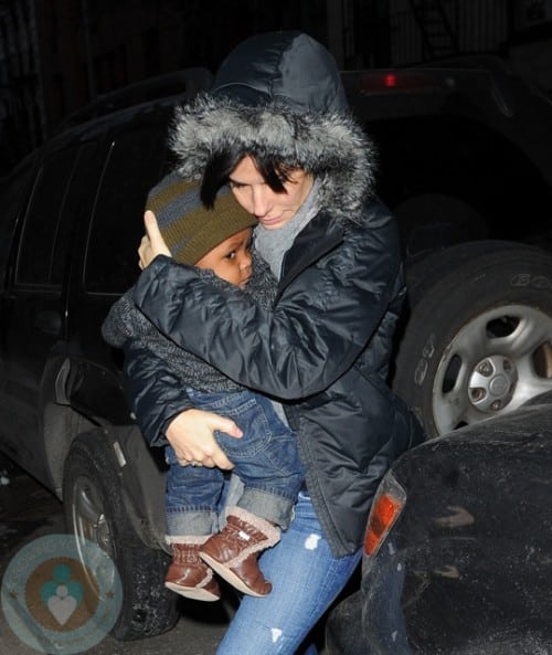 Sandra Bullock and son Louis Bardo