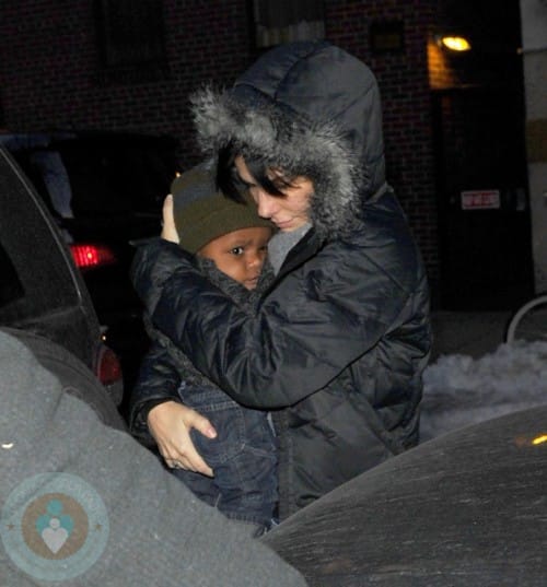 Sandra Bullock and son Louis Bardo