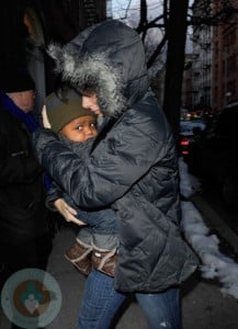 Sandra Bullock and son Louis Bardo